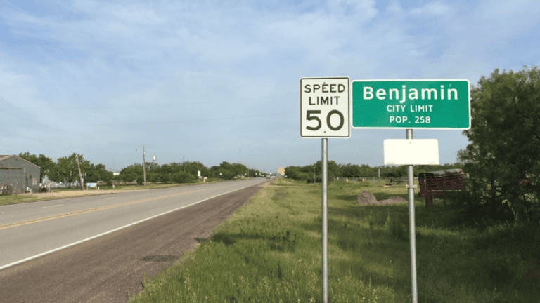 Benjamin Texas The Stop Between Lubbock and Seymour